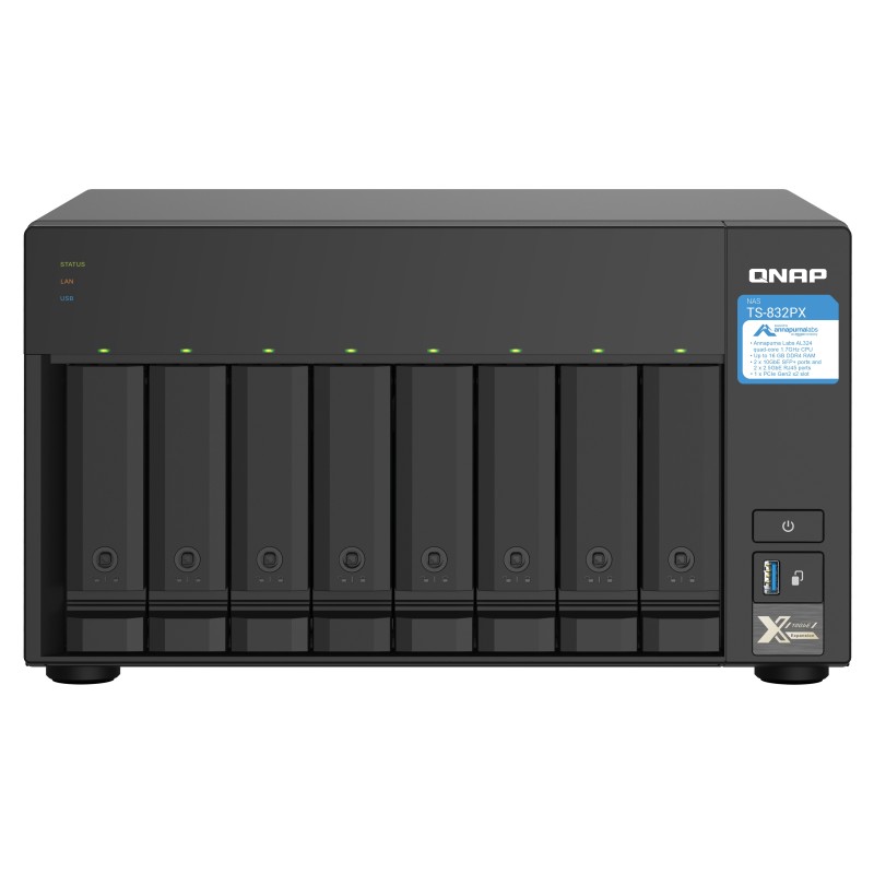 TS-832PX-4G - NAS-Server - 8 Schachte - SATA 6Gb/s